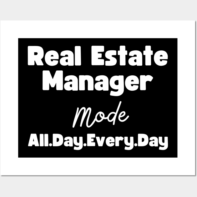 Real Estate Manager Wall Art by HobbyAndArt